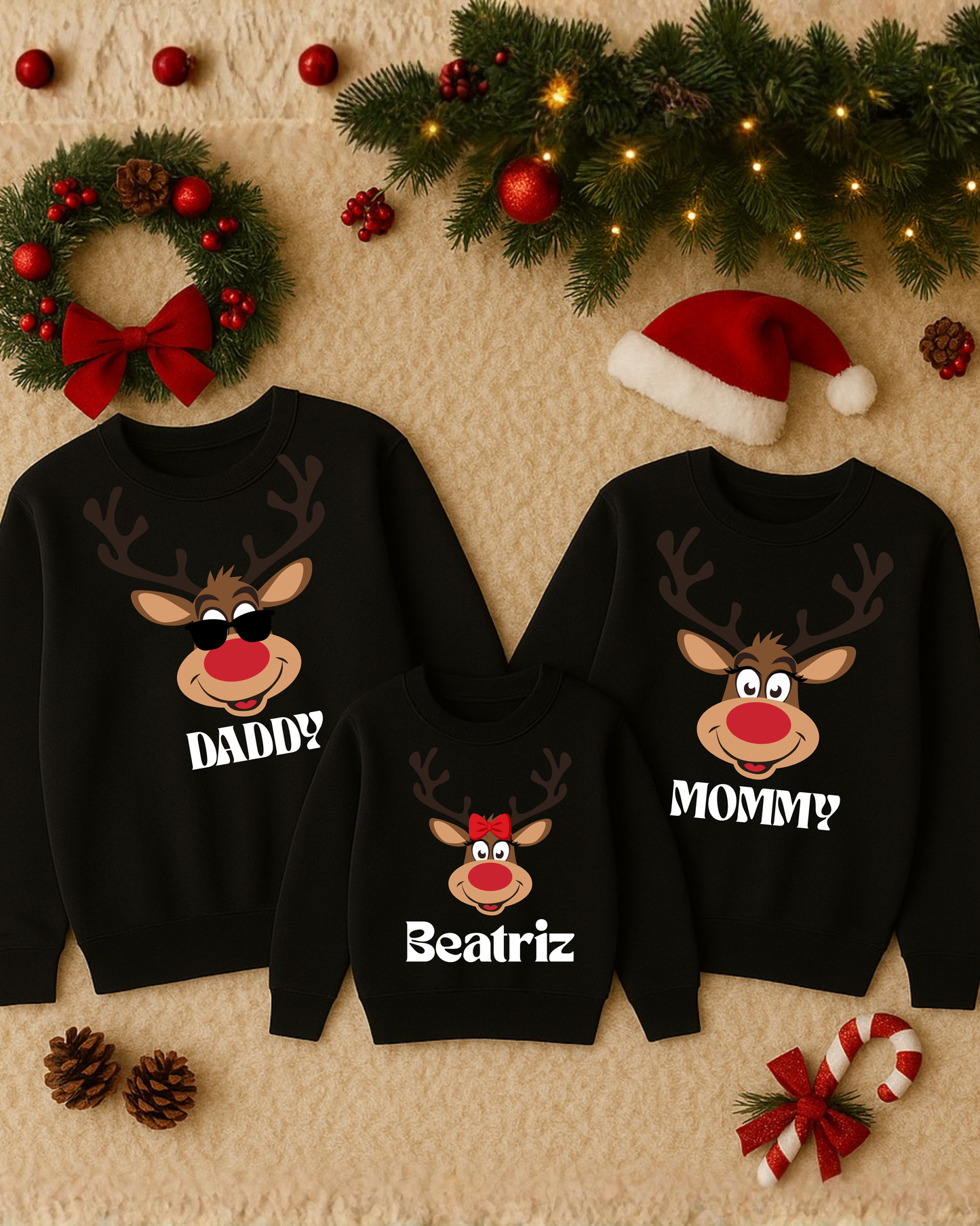 SWEATSHIRTS PERSONALIZADAS- FAMÍLIA